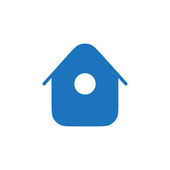 Wall Mural - home icon flat line illustration