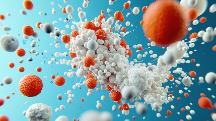 Aufkleber - Exploring molecular interactions in polymer standards a visual analysis of molecular structures in scientific environments from a microscopic perspective