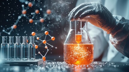 Fototapete - Innovating artificial dna standards through dynamic molecular interactions in laboratory environments for advanced scientific research