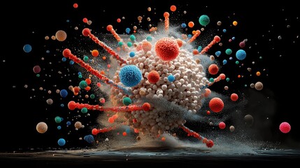 Aufkleber - Exploring the dynamics of glowing molecular protein models in a 3d standard environment a scientific visualization perspective