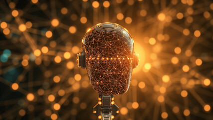AI Learning and Artificial Intelligence Concept. Business, modern technology,  AI generated image, ai