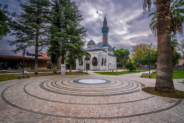 Wall Mural - The Yesil Mosque view in Iznik Town of Turkey