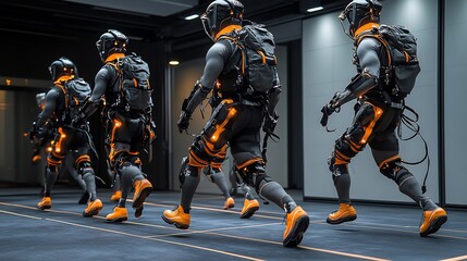 Exoskeletonassisted recovery athletes using robotic devices visualized robotic mobility interface showing realtime recovery data for postinjury rehabilitation under Exoskeleton Rehabilitation