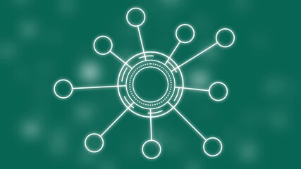 digital networking concept, digital network marketing icon , networking and connection technology icons. business or Sales growth concept animation. certification.  