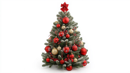 Wall Mural - christmas tree with balls