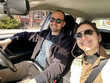 © tessy morelli/Stocksy - UGC happy couple selfie in the car