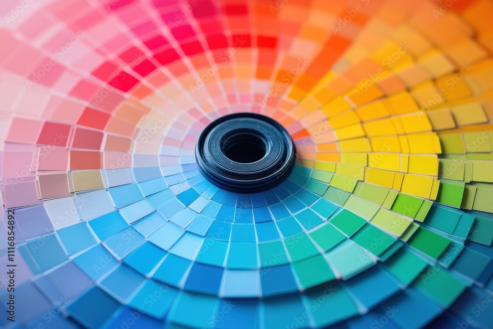 Color wheel chart displaying variety of colors for design and printing ...