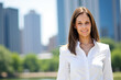 © Minerva Studio - Portrait of a businesswoman smiling in chicago, illinois