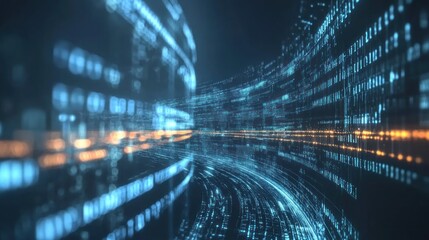 Digital Code Tunnel - A Journey Through Binary