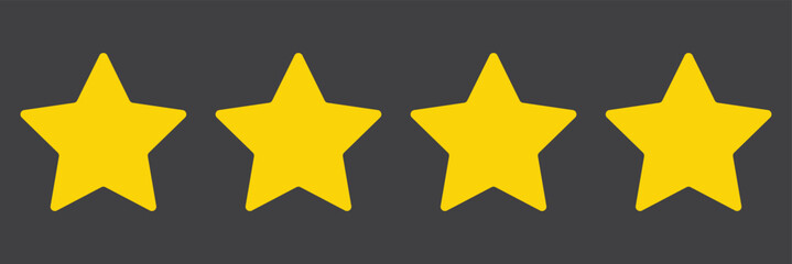 Wall Mural - favorite star icon rating symbol reward rating mark icons