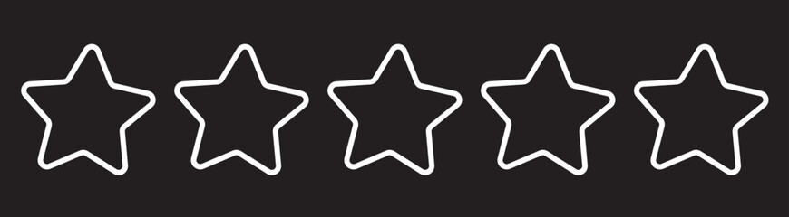 Wall Mural - Star blue icon on transparent background. Customer feedback concept. Vector 5 stars rating review. Quality shape design. Vector yellow isolated five stars.