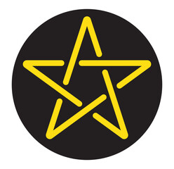 Wall Mural - star icon and favorite icon set. Vector illustration isolated on white background.