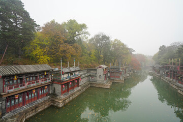 Wall Mural - Scenery of Suzhou Street, Summer Palace, Beijing.