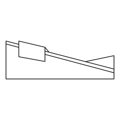Wall Mural - minimalist footer element with a clean, linear design. features geometric shapes and diagonal accent