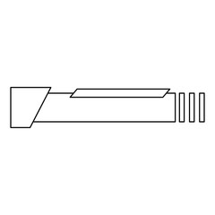 Wall Mural - minimalist footer element with a clean, linear design. features geometric shapes and diagonal accent