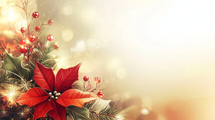 Merry Christmas design background capturing festive holiday joy and decorative elegance