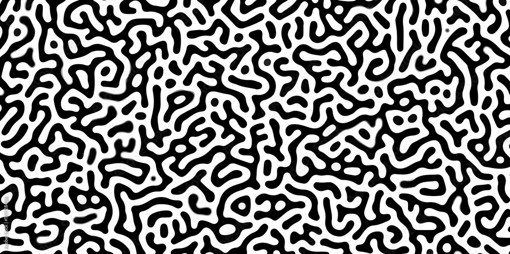 Abstract truing organic wallpaper Turing reaction diffusion monochrome ...