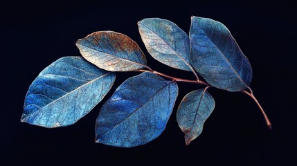 Wall Mural - Close-up of blue-leaved plant