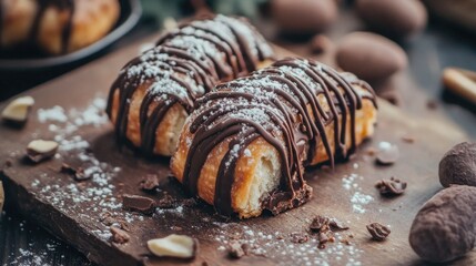 Canvas Print - Chocolate Covered Doughnuts