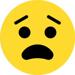 sad expression emoticon vector. symbol, illustration, sign