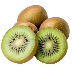 Wall Mural - kiwi fruit isolated on white background