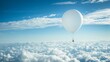 © Aisha - A weather balloon floating high in the atmosphere, collecting data on air pressure and temperature.