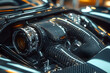 © Junius - 3D Illustration Supercar Engine Carbon Fiber