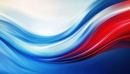 Wall Mural - This creative design showcases a blend of blue, red, and white in an artistic manner.