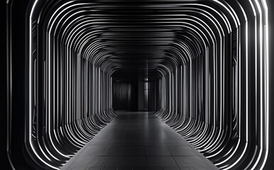 Wall Mural - tunnel of light