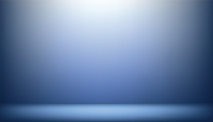 Poster - Abstract blue empty studio room. blue background. product showcase spotlight background. empty room interior. display product. blue room in the 3d