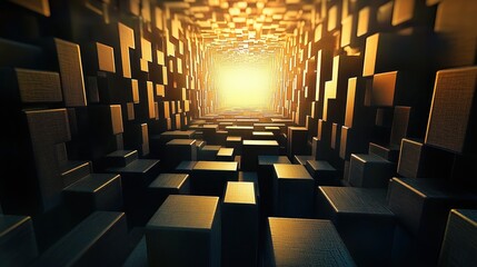 Wall Mural - light in the dark