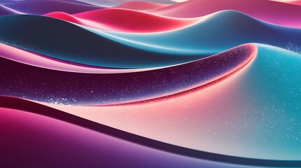 Wall Mural - Colorful abstract background design illustration, pink to purple waves in random ways design graphical artwork