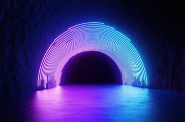 Wall Mural - tunnel of light