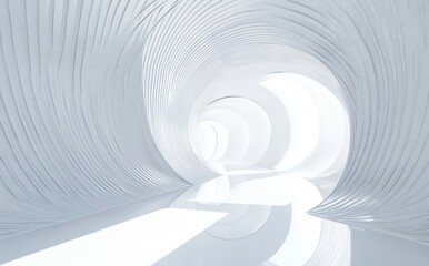 Wall Mural - abstract 3d tunnel
