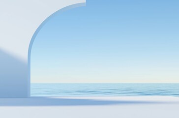 Wall Mural - window and sea
