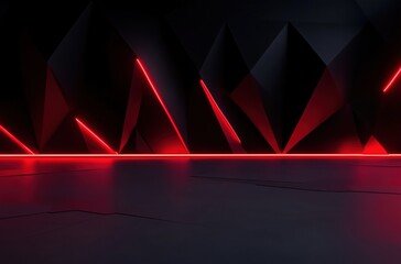Wall Mural - red lights loop