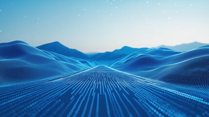Wall Mural - blue background
