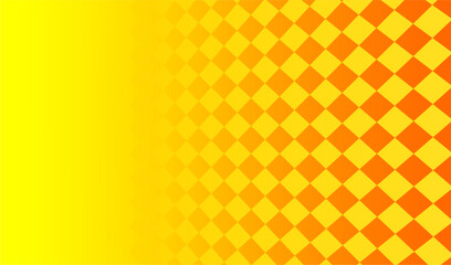 Gradient orange background with perspective pixel pattern. Simple modern and futuristic background with copy space.  