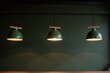 © He - Modern kitchen bohemian touch dark green wall pendant lights