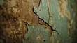 © Gun - Close Up Shot of Decayed Wall with Patches of Green and Cracked Surface Texture