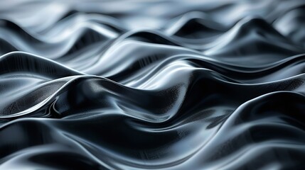 Abstract grey background poster with dynamic waves. technology network Vector illustration.