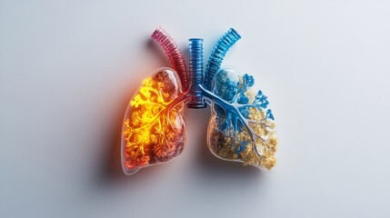 Canvas Print - Lungs: A Breathtaking Visual Representation of Respiratory Health