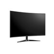 © JK_kyoto - Sleek curved monitor with modern design, perfect for gaming and productivity. Its high resolution display enhances visual experience and workspace efficiency. isolated on transparent background