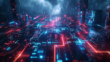 Abstract technology big data background concept.