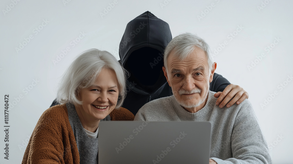 Elderly Retired Couple Unknowingly Fall Victim To Scammers Conceptual