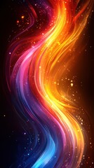 Wall Mural - vivid swirls of color create a mesmerizing abstract artwork with dynamic movement and energy