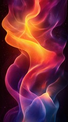 Wall Mural - vibrant abstract swirl of colors creating a mesmerizing composition with dynamic movement and depth