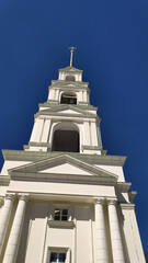 Wall Mural - Penza, Russia. Bell tower of the Spassky Cathedral. Summer morning