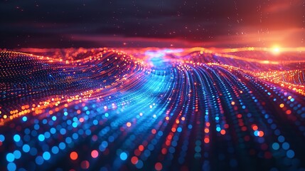Abstract technology big data background concept.