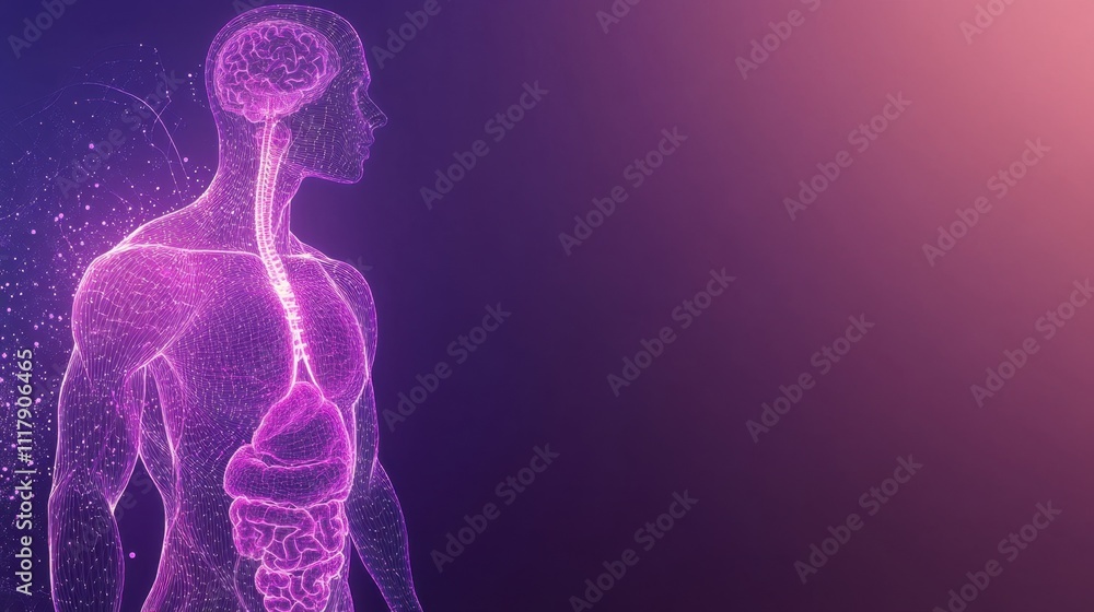 Human Anatomy Digital Art: Detailed 3D Model of Internal Organs and ...